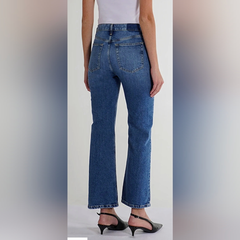 Fidelity ROCKAWAY Cropped Dark Wash Jean - Picture 2 of 9